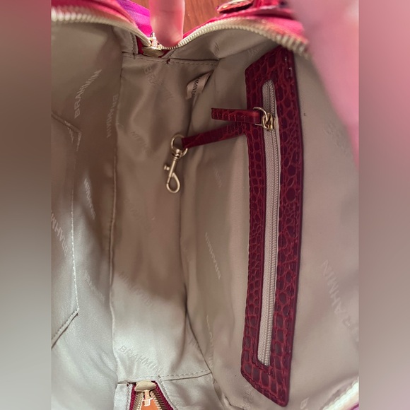 NWT Brahmin SET Lane and Jane Wallet in Red Glissandro - Picture 4 of 14